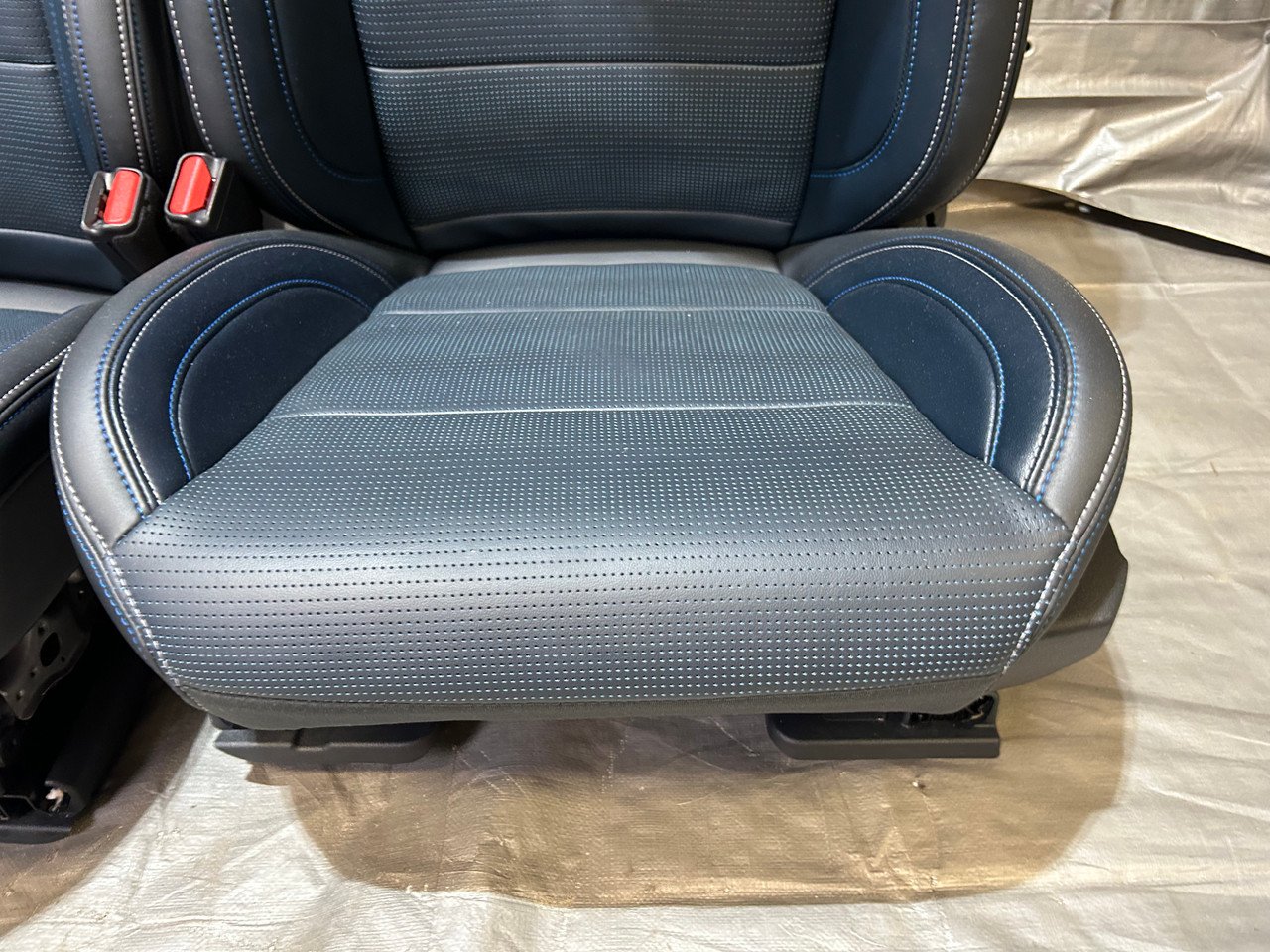 2024-2025 Ford Mustang GT S650 Convertible California Special Navy Pier Black / Blue Leather Seats / Pair / FM202 - Image 2