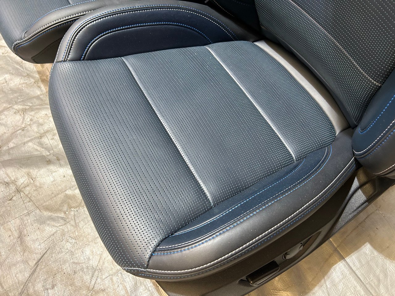 2024-2025 Ford Mustang GT S650 Convertible California Special Navy Pier Black / Blue Leather Seats / Pair / FM202 - Image 3