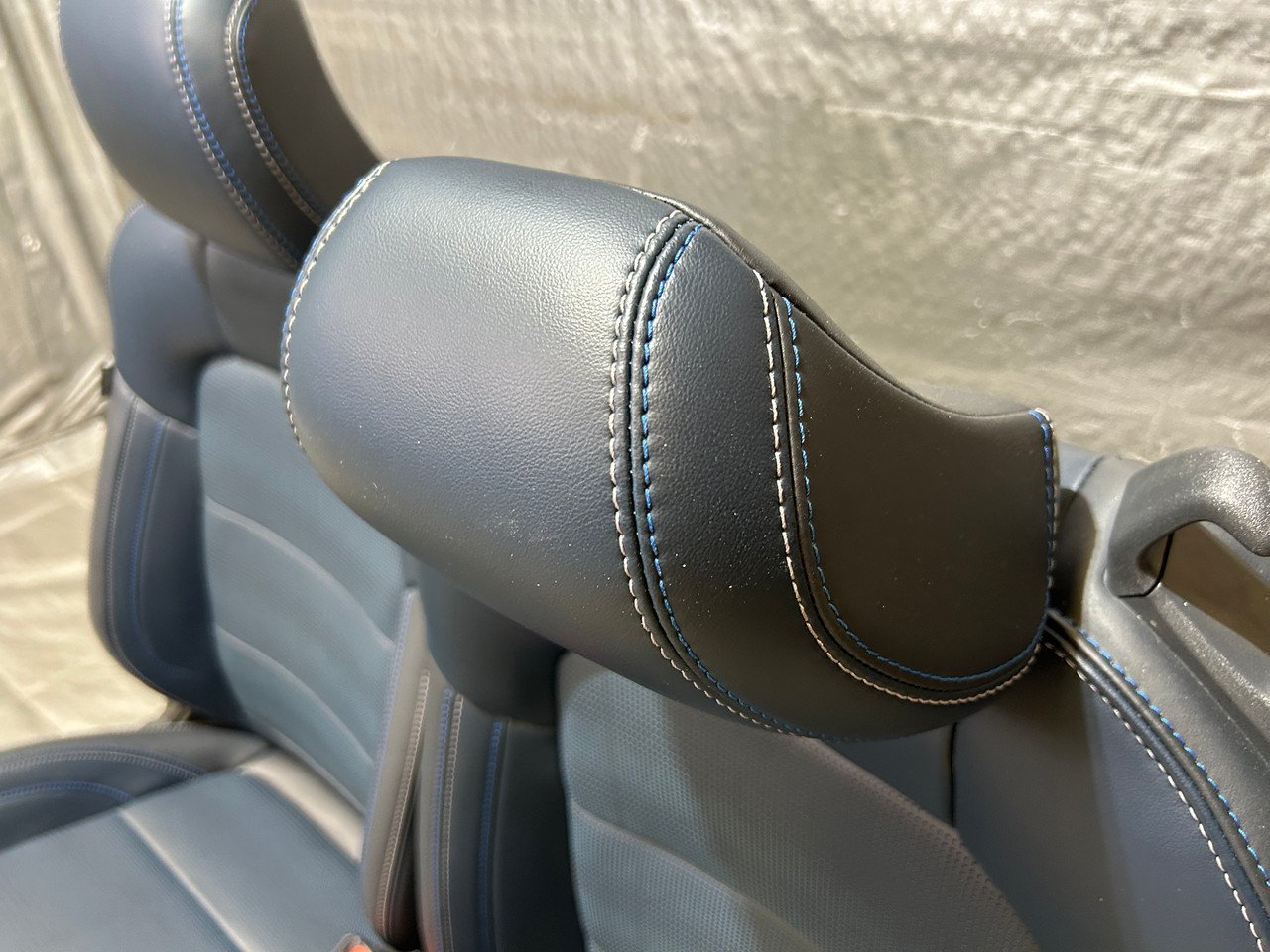 2024-2025 Ford Mustang GT S650 Convertible California Special Navy Pier Black / Blue Leather Seats / Pair / FM202 - Image 10