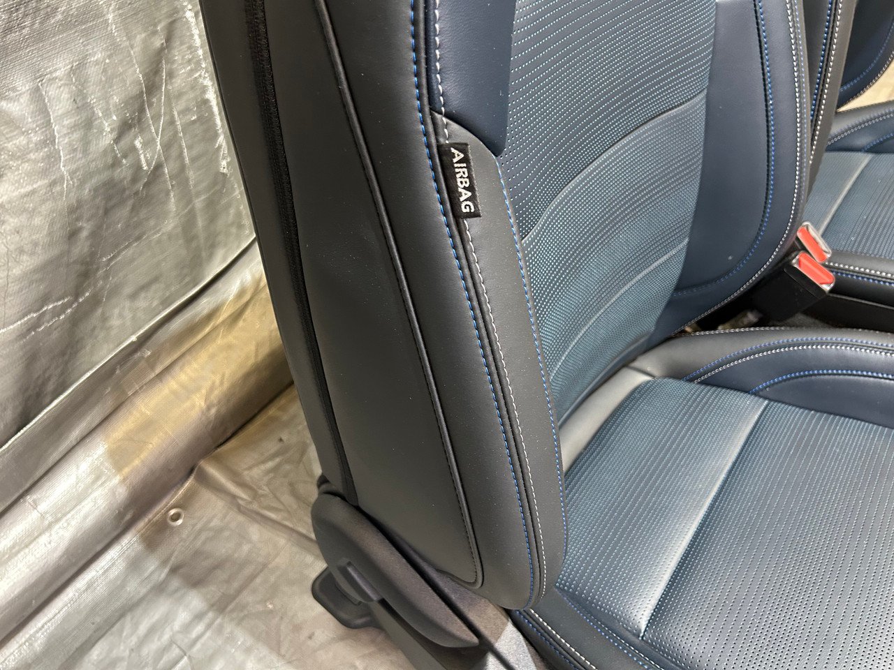 2024-2025 Ford Mustang GT S650 Convertible California Special Navy Pier Black / Blue Leather Seats / Pair / FM202 - Image 19